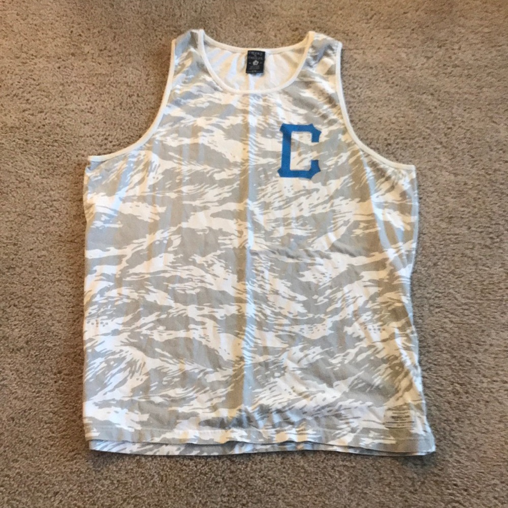 Crooks and castles gray camo tank